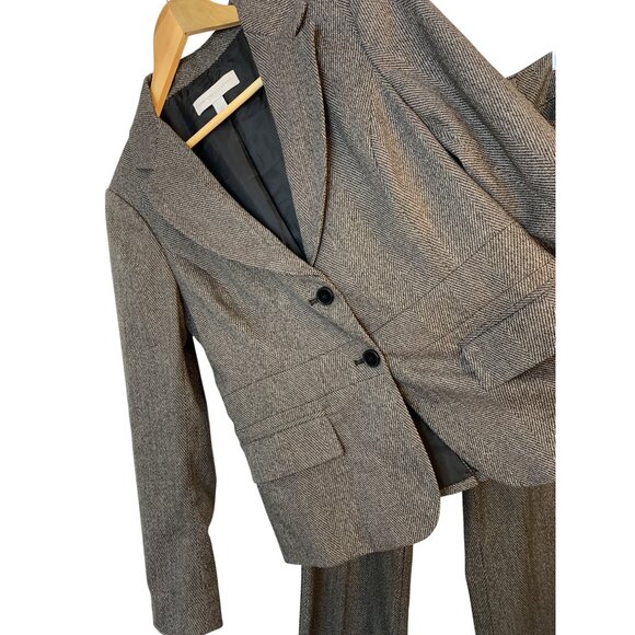 New York & Co Tweed Stretch Blazer & Pants Set Coat sz 10 Pants sz 8L RZ10406 - Picture 10 of 15